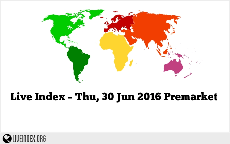 Live Index – Thu, 30 Jun 2016 Premarket
