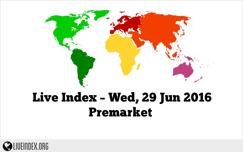 Live Index – Wed, 29 Jun 2016 Premarket