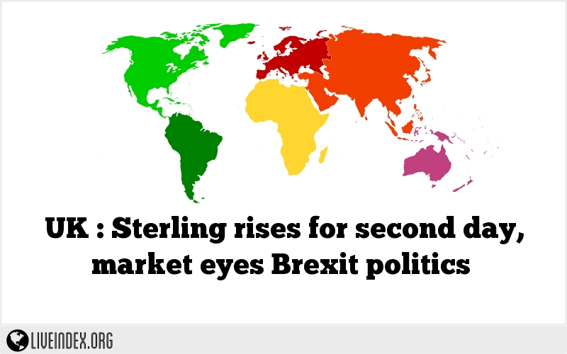 UK : Sterling rises for second day, market eyes Brexit politics