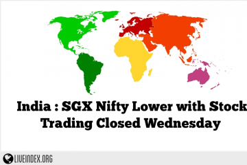 India : SGX Nifty Lower with Stock Trading Closed Wednesday