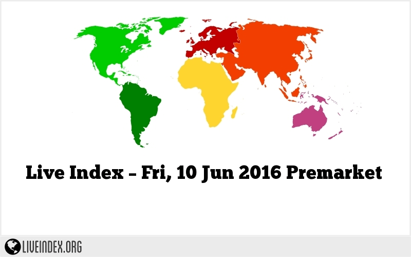 Live Index – Fri, 10 Jun 2016 Premarket