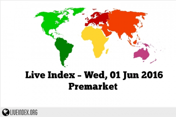 Live Index – Wed, 01 Jun 2016 Premarket