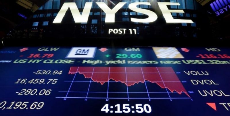 Dow Jones drops as Healthcare Stocks Slump amid a rise in oil prices
