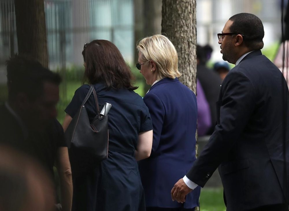 US : Clinton falls ill at 9/11 memorial, later says ‘feeling great’