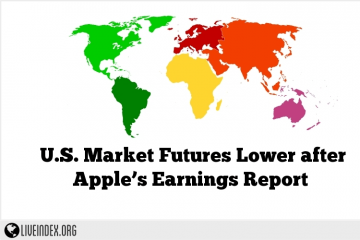 U.S. Market Futures Lower after Apple’s Earnings Report