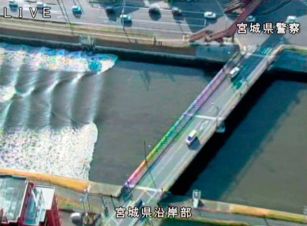 Tsunami hits Japan after strong quake near Fukushima disaster site
