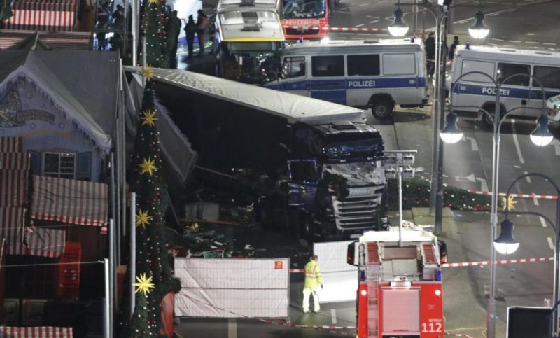 Truck ploughs into crowd at Berlin Christmas market, nine dead