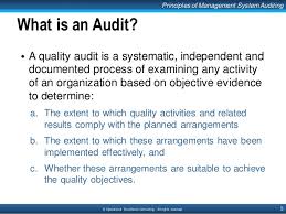 What is an audit for?
