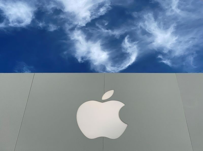 Apple shares rise from Epic ruling-led slide