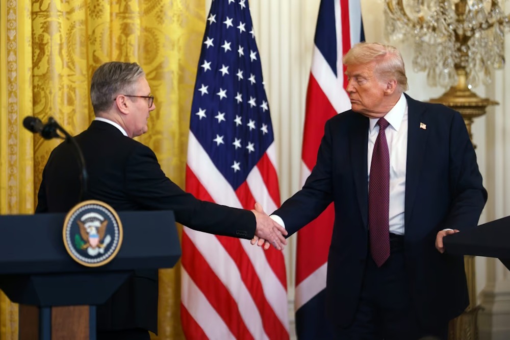 ‘Productive’ discussions on the UK-US trade pact are held between Keir Starmer and Trump