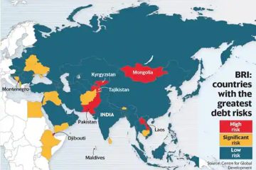 Chinese BRI debt repayments to reach $22 billion in 2025.